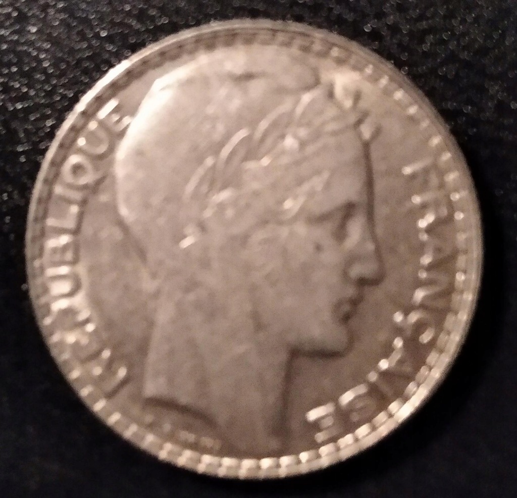 1932 Francja - 10 Franków Srebro
