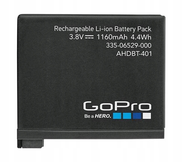 Akumulator do kamer GoPro Hero 4 AHDBT401 1160 mAh