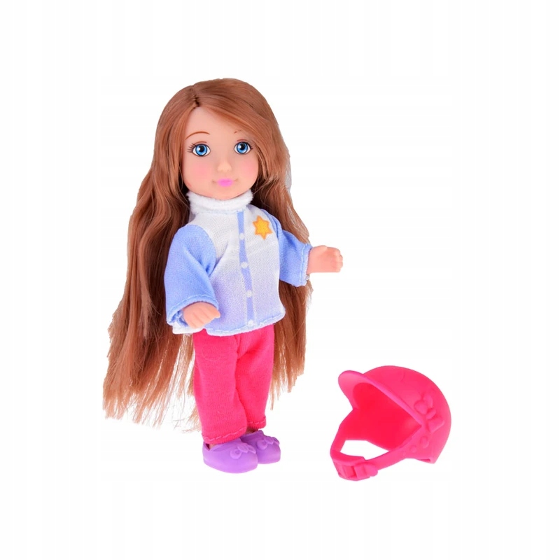 Anlily Lalka 30 cm i laleczka 12 cm na sankach zimowe sporty ZA4765