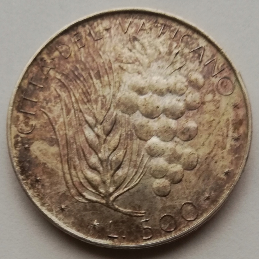 Watykan 500 lirów srebro 1975