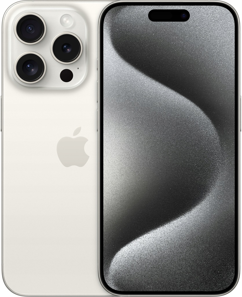 Smartfon Apple iPhone 15 Pro 8GB/256GB biały tytan -NOWY White Titanium