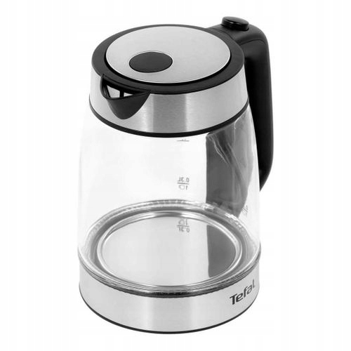 Czajnik TEFAL | KI700830 | Elektryczny | 2200 W | 1,7 L | Szklany | Podstaw