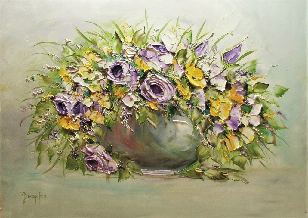 JOANNA DOMAGALSKA SŁONECZNY BUKIET DUŻY 50X70