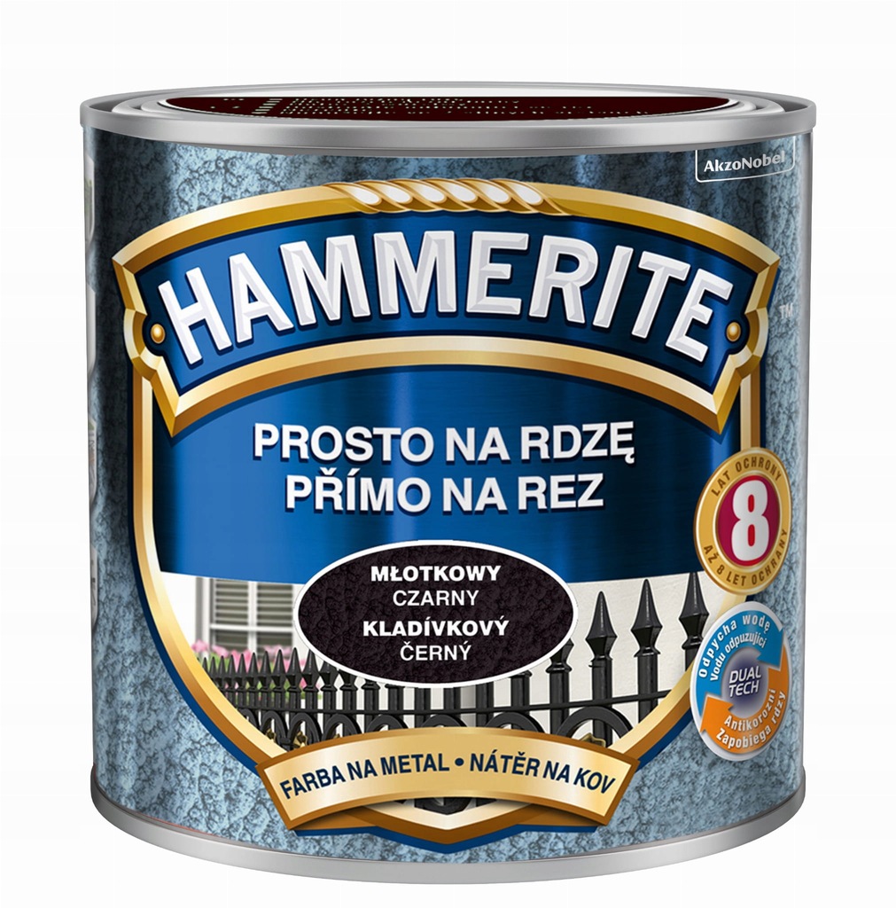 Hammerite Prosto na rdzę 2,5L - Młotkowy Czarny