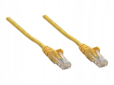Patchcord 100% Miedź Intellinet Cat.5E Utp, 1M, Żółty