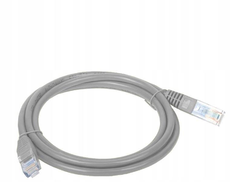 Patchcord UTP A-LAN KKU5SZA15 RJ45 - RJ45 15m UTP kat. 5e kolor szary