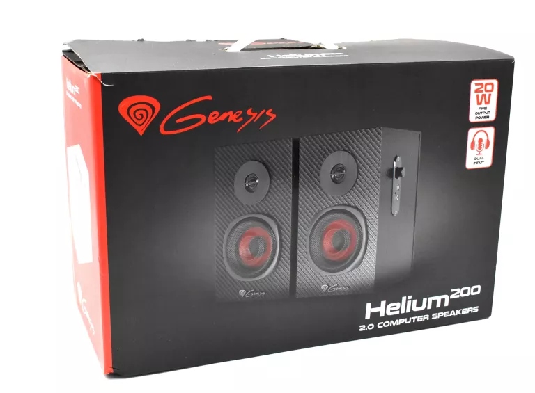 GŁOŚNIKI GENESIS HELIUM 200 RMS 20W 2.0 DREWNIANE NCS1305