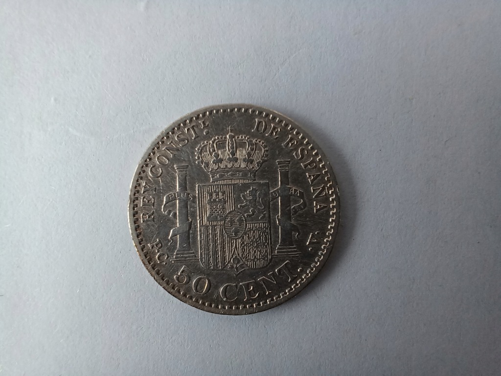 Hiszpania 50 cent 1904