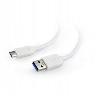 Kabel USB 3.0 Typ C do Dysków SSD, 1m, Biały Gembird