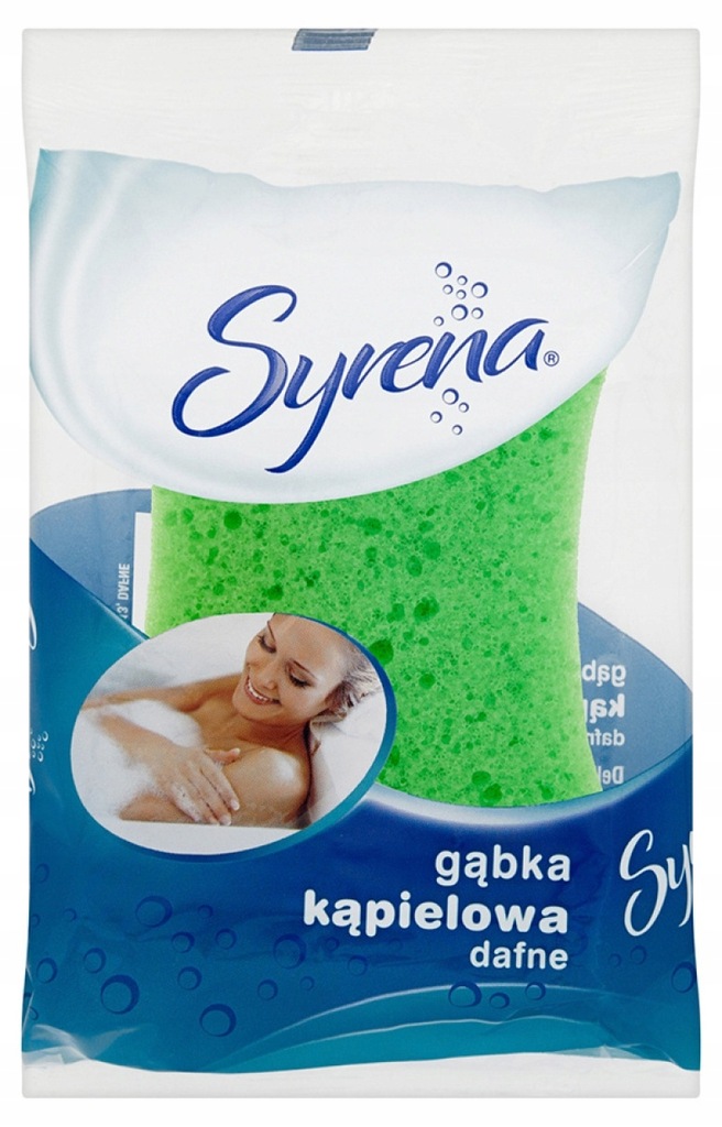 Gąbka kąpielowa SYRENA Dafne zielona