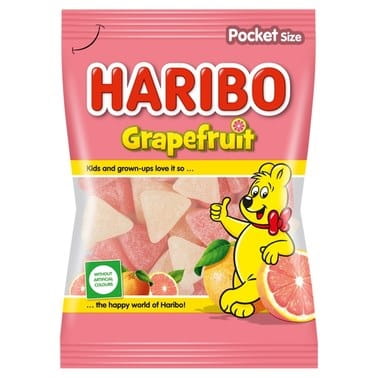 HARIBO ŻELKI GRAPEFRUIT GREJPFRUT 80 g z NIEMIEC