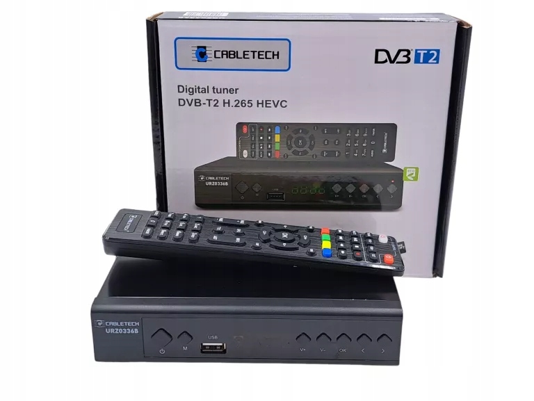 DEKODER DVB-T2 CABLETECH URZ0336B H.265 HEVC