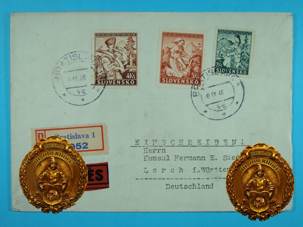 1940 Slovensko +R+Ex.Koper.H5837