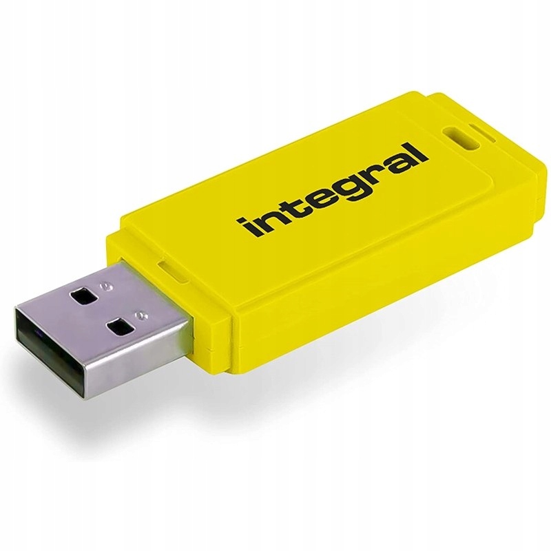 Integral Neon - Pendrive 64GB USB 3.0 (Żółty)