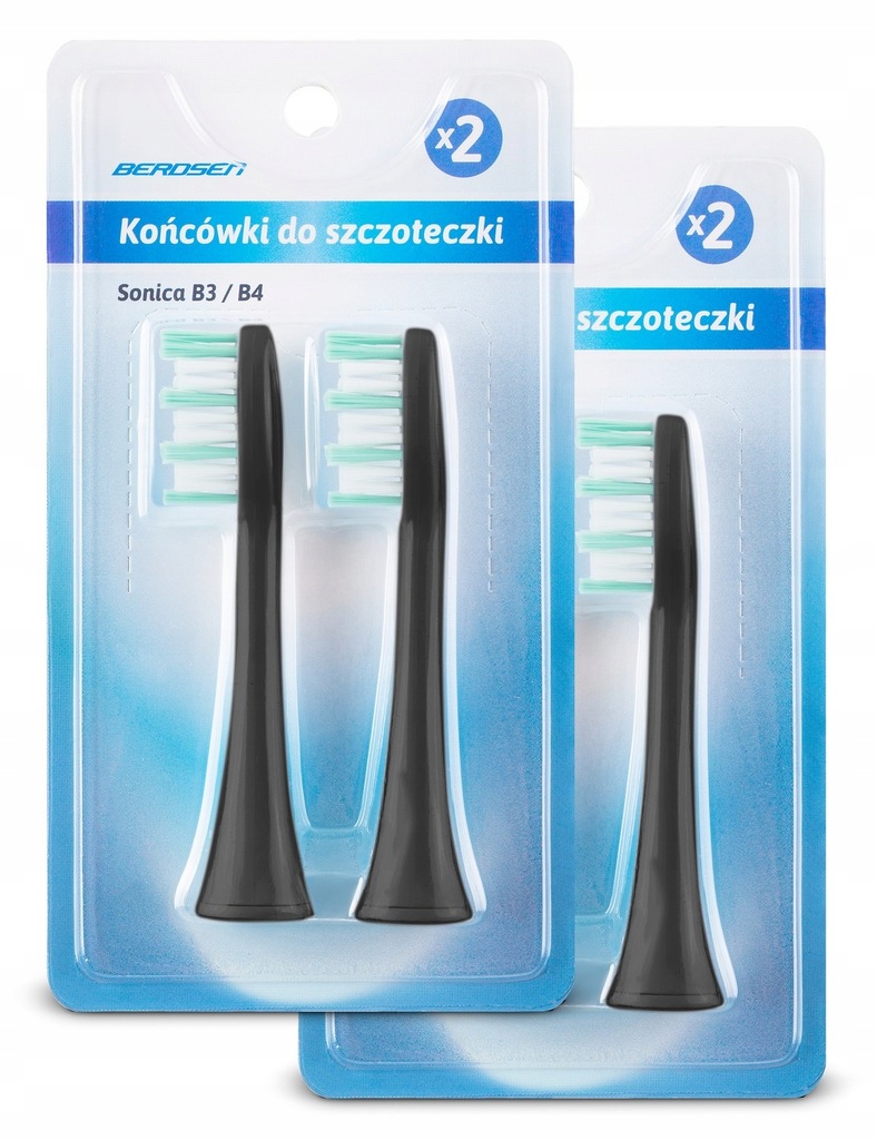 Końcówki do szczoteczki sonicznej Berdsen B3 4 szt, Berdsen, 5173-2.5903890
