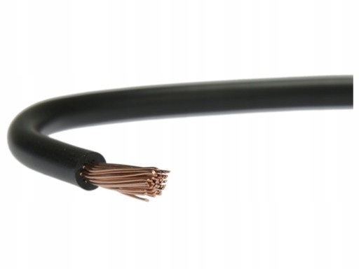 Kabel przewód linka giętki LGY 0,75mm2 Czarny