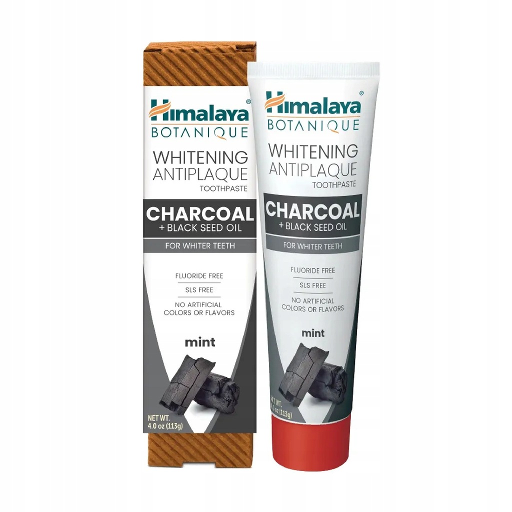 Himalaya Whitening Antiplaque Toothpaste Charcoal+Black Seed Oil 113g