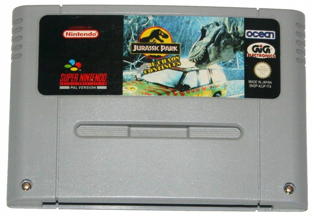 Jurassic Park 2 gra na Super Nintendo SNES 12419528868 oficjalne archiwum Allegro