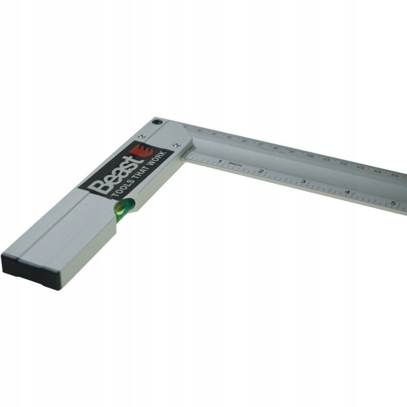 KĄTOWNIK ALUMINIOWY Z POZIOMICĄ 400 MM