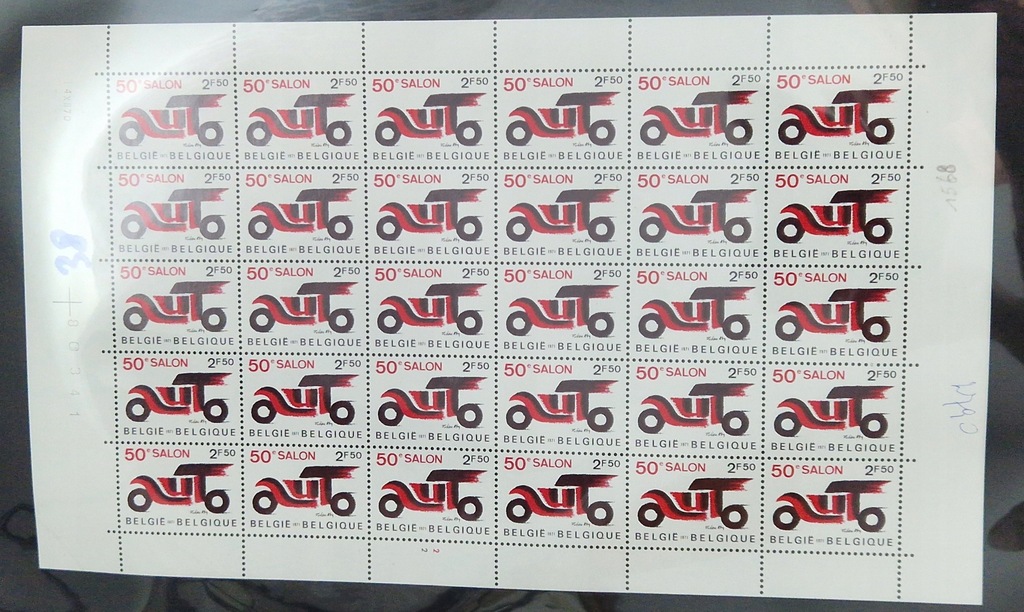 #38 ARKUSZ BELGIA CZYSTY