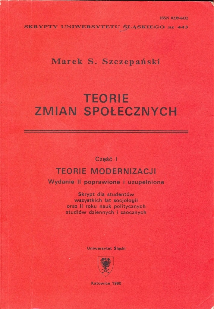 Teorie zmian społecznych Szczepański część 1