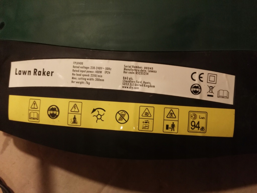 OPP FPLR400 aerator weltykulator 400W 7835230815 oficjalne