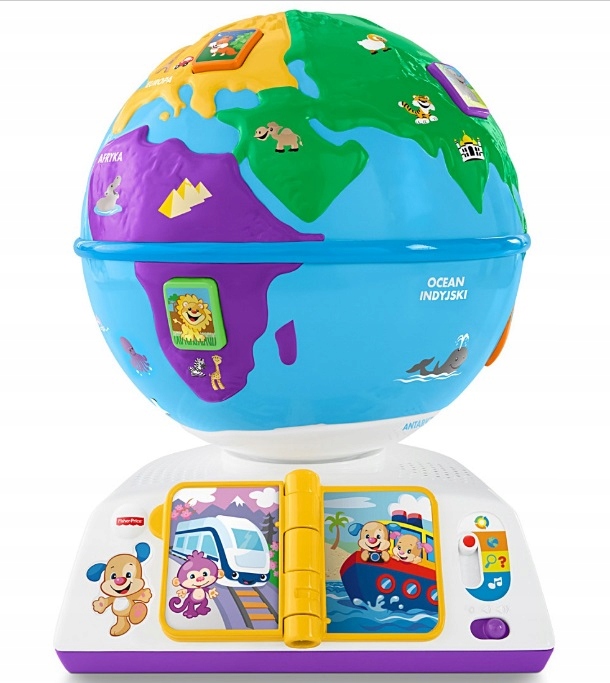 FISHER-PRICE EDUKACYJNY GLOBUS ODKRYWCY J. POLSKI