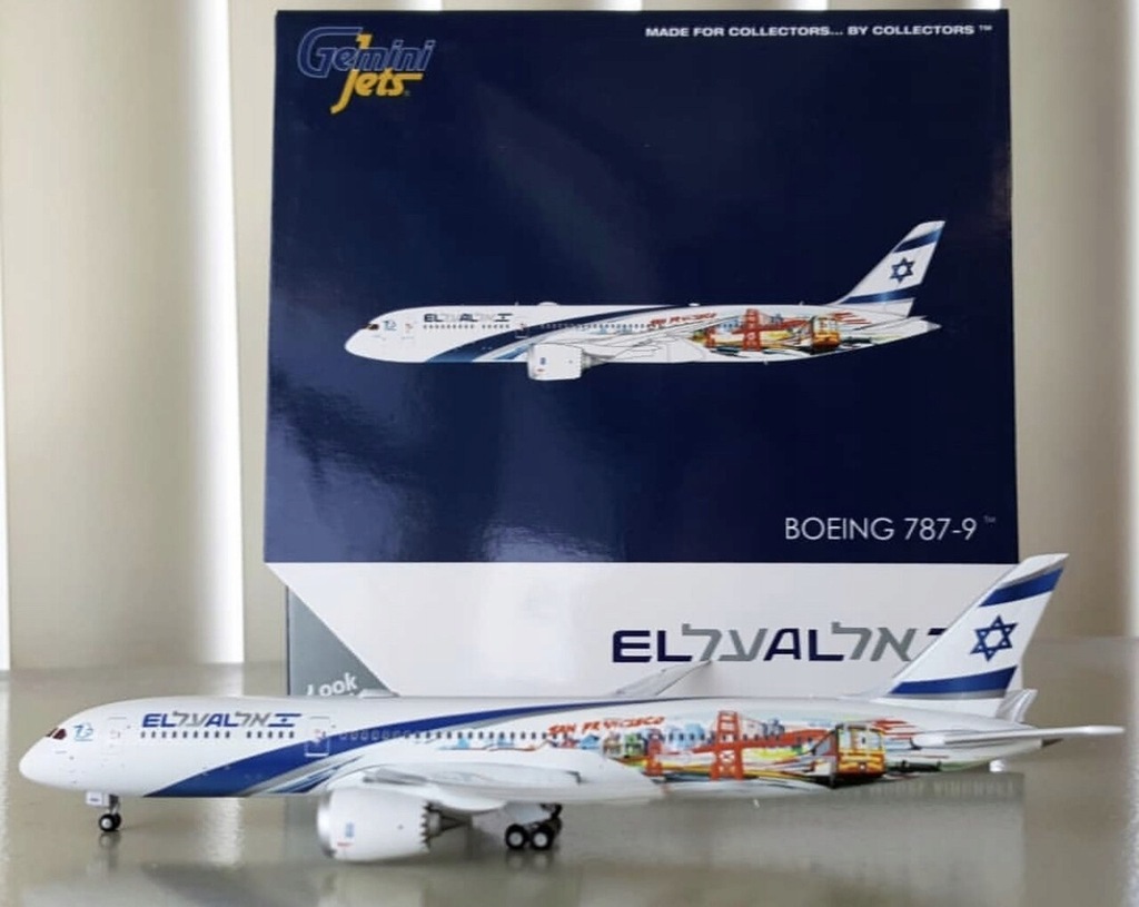 Boeing 787-9 El Al Israel model samolotu 1:400