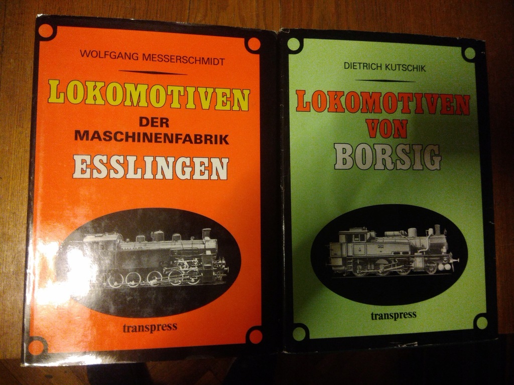 2 Książki :lokomotywy fabryk Borsig i Esslingen