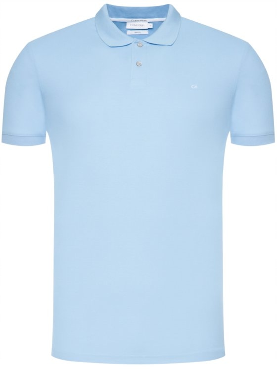Calvin Klein - REFINED PIQUE LOGO SLIM POLO - XL