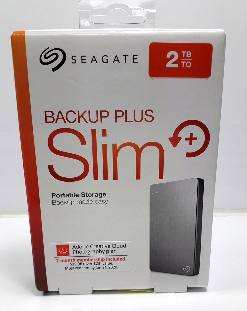 SEAGATE BACKUP PLUS SLIM 2TB (STDR2000201)! NIEUŻY