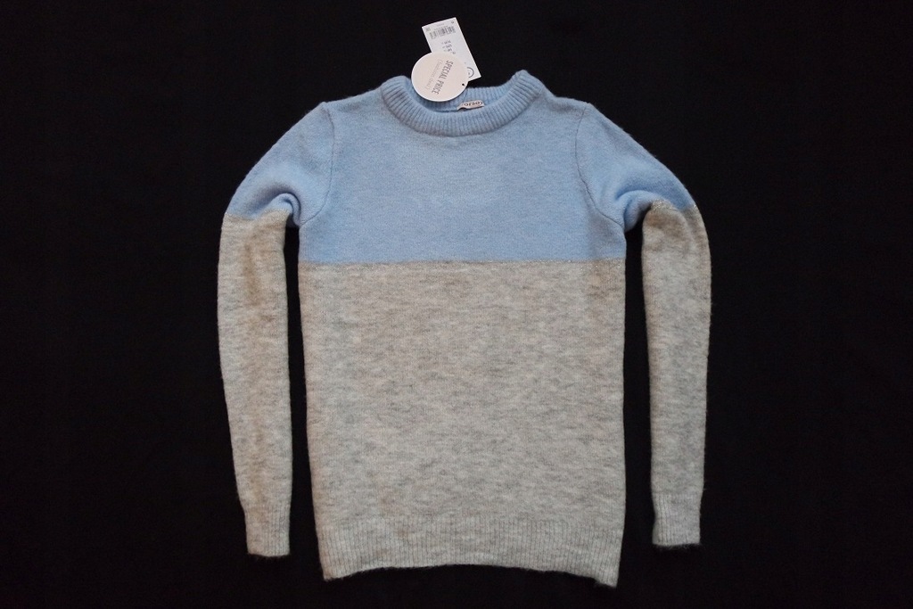 ORSAY sweter sweterek szary niebieski___NOWY__36/S