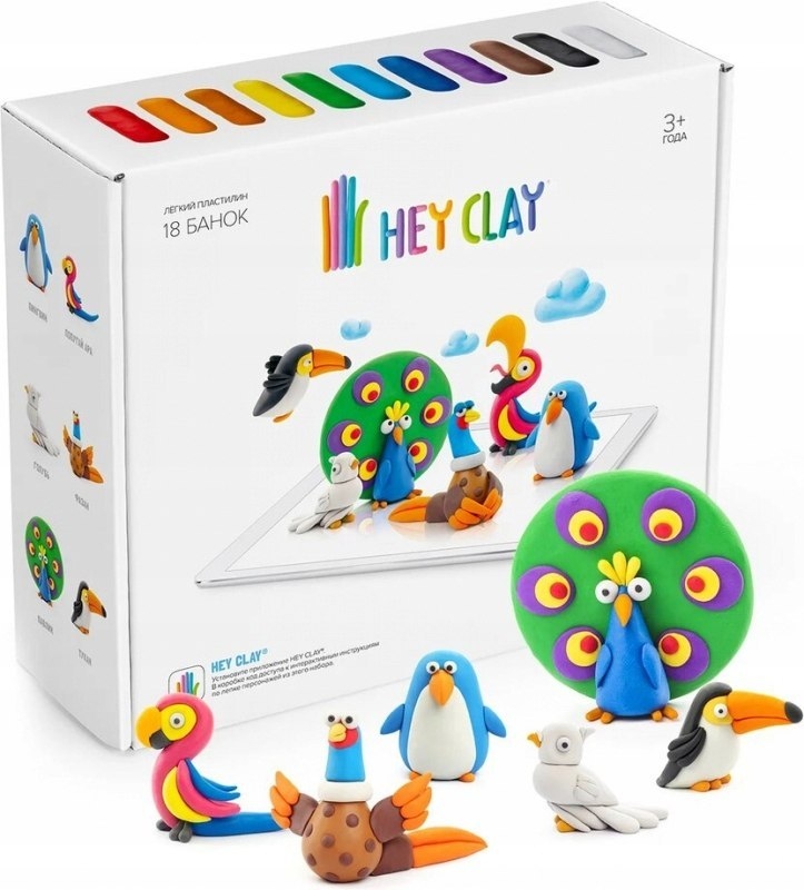 Hey Clay - Masa plastyczna Ptaki HCLSE003