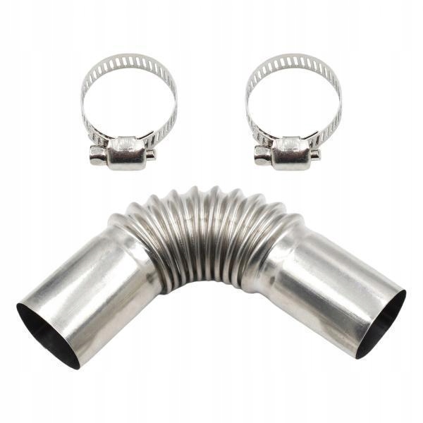 2X 24mm Exhaust Pipe Tube Elbow Connector