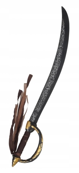 miecz piracki czarny/brązowy 68 cm