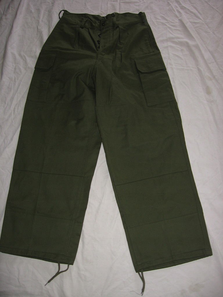 spodnie bojówki wojskowe pas 86-90cm solidne NOWE