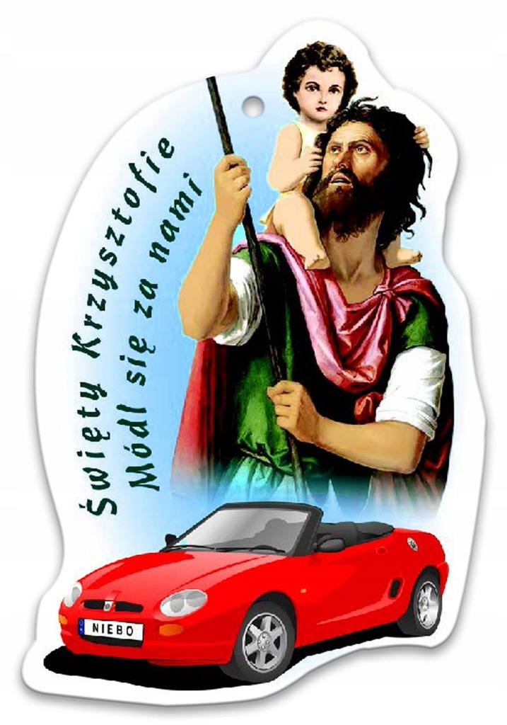 Święty Krzysztof - Zawieszka samochodowa