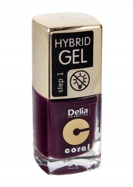 DELIA Coral Lakier Hybrydowy 48 DEEP PURPLE