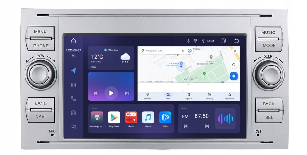 RADIO 2DIN ANDROID FORD KUGA MK1 DSP CARPLAY LTE