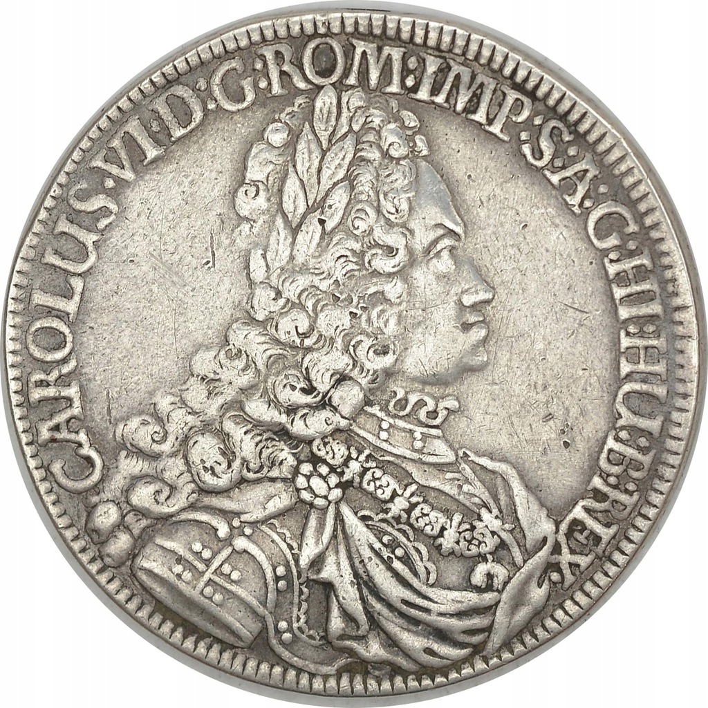 12.gs.AUSTRIA, KAROL VI, 1 TALAR 1721