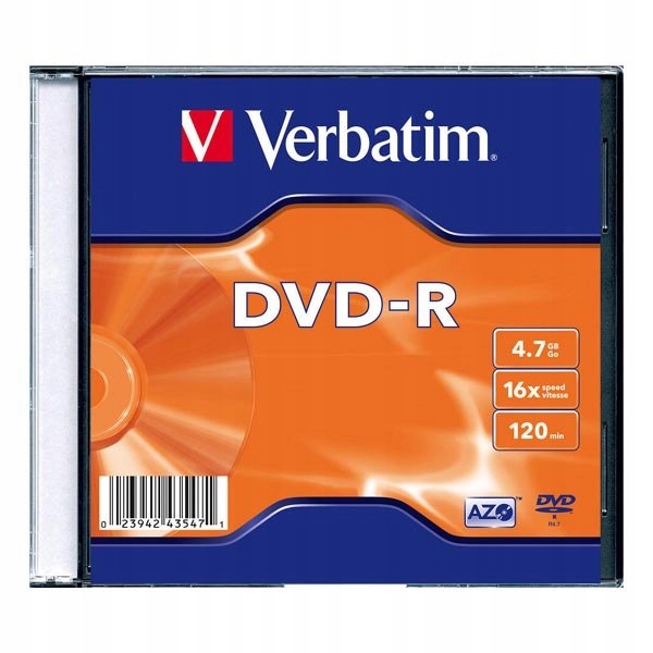 Verbatim DVD-R, 43547, DataLife PLUS, 20-pack, 4.7