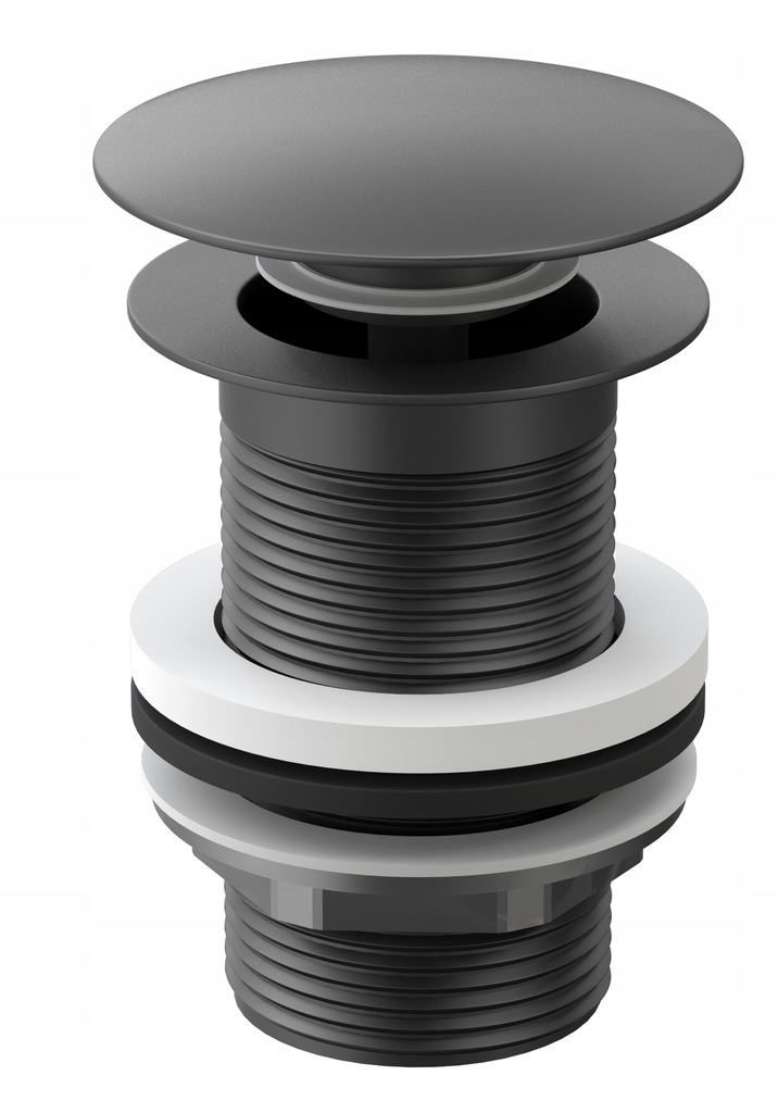 CZARNY MAT KLIK KLAK KOREK AUTOMATYCZNY SYFON BP