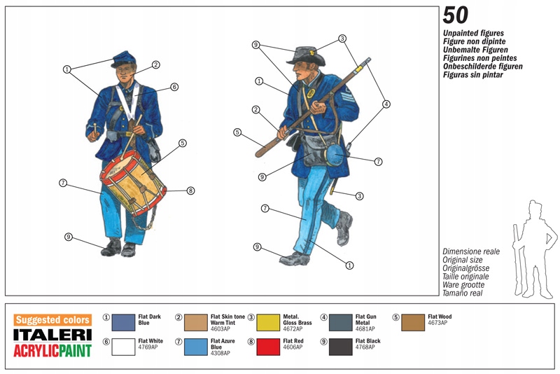 Купить Union Infantry Civil War 1/72 Italeri 6177: отзывы, фото, характеристики в интерне-магазине Aredi.ru