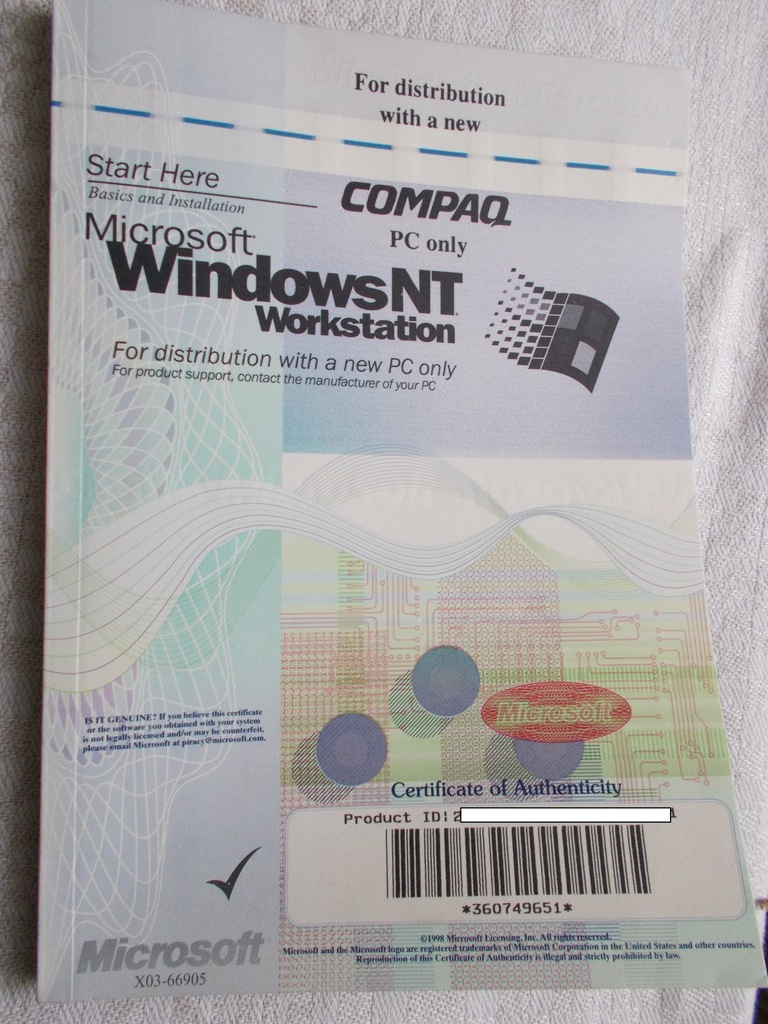 Windows NT 4.0 Workstation