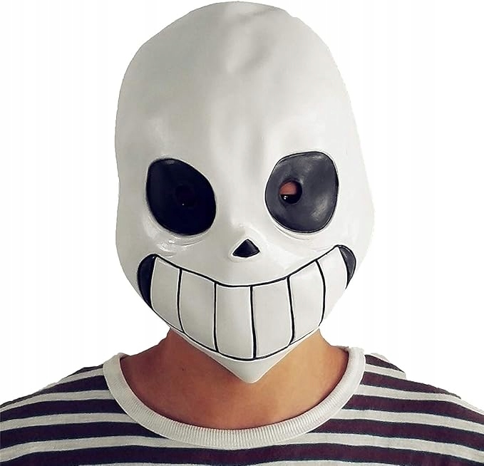 Undertale Mask Maska lateksowa Papirus Sans Trupia Czaszka roz. UNI