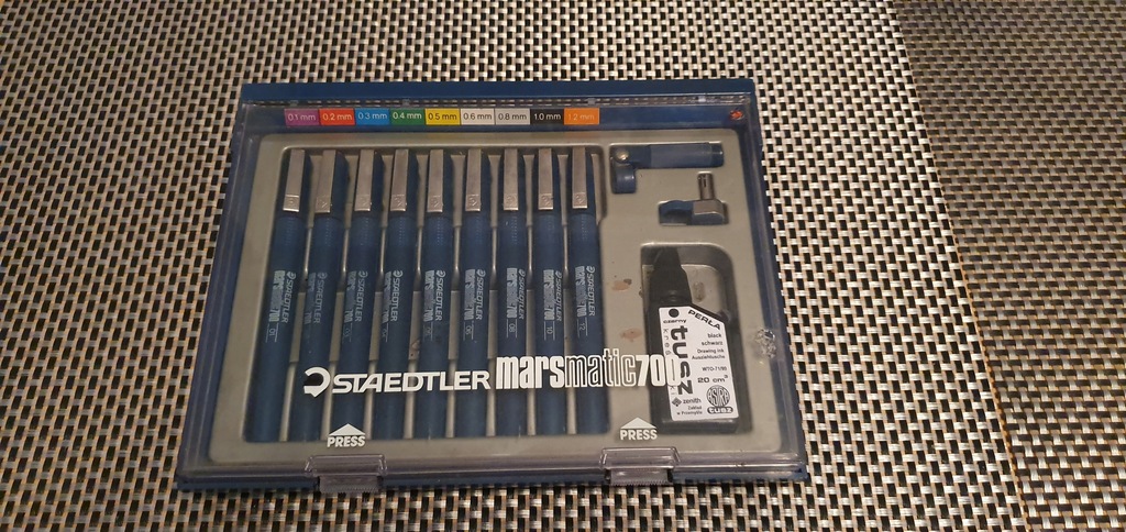 Rapidograf staedtler marsmatic700 9 szt