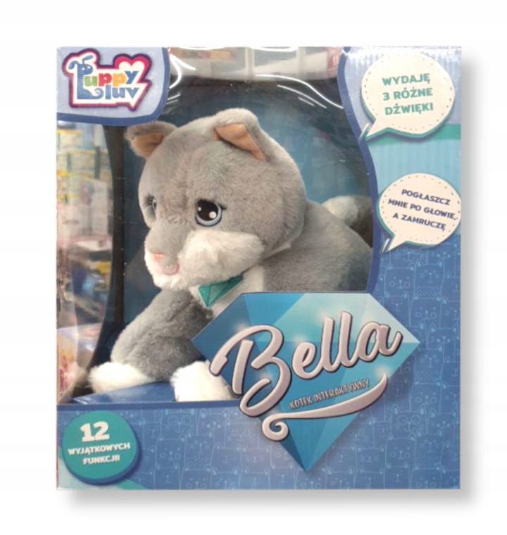 Puppy Luv Interaktywny kotek Bella TM Toys 08126 8809343694