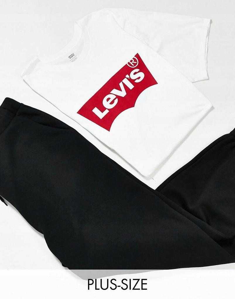 E3C117*LEVI'S T-SHIRT BIAŁY LOGO 20 4XL 48 T01