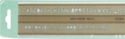 Szablon Koh-I-Noor cyfrowo-literowy 3,5 mm (748004