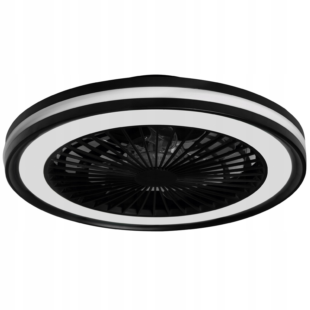 Lampowentylator Rafaga czarny 47 cm Led Inspire